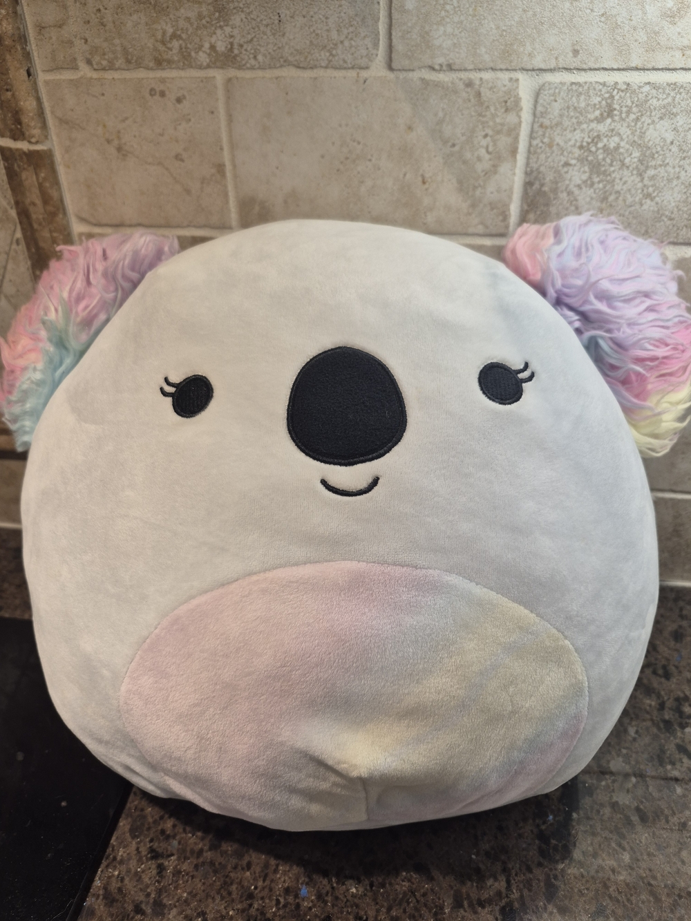 Original Squishmallow 9" Kya the Koala Light Blue Rainbow